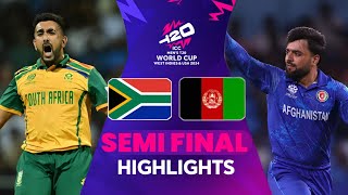 Afghanistan vs South Africa Highlights  ICC T20 World Cup 2024 1st Semi Final Highlights [upl. by Stafani]