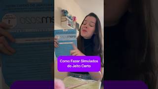 COMO FAZER SIMULADOS ENEM DO JEITO CERTO enem enem2024 vestibular [upl. by Ynnej479]