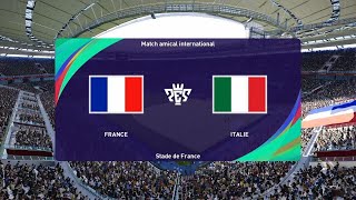 PES 2021  FranceItalie Match amical international  Saison 20222023 [upl. by Prichard]