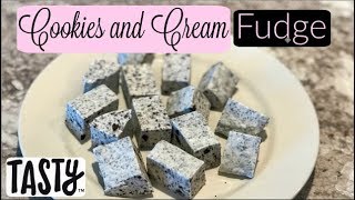 3 Ingredient Cookies n Cream Fudge  RecipesTested [upl. by Ailemrac]