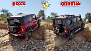 Force Gurkha 5 door vs Mahindra Roxx  Most demanded offroad comparison [upl. by Eanat963]