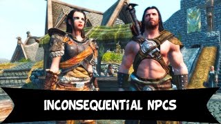 Skyrim mod Inconsequential NPCs PtBr [upl. by Sirmons]