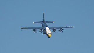 Blue Angels C130 Fat Albert Travis AFB Wings over Solano Sunday 2024 4K 60fps [upl. by Giulia]