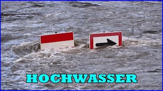 Sehr starke Strömung Hochwasser und Strudel [upl. by Alegnatal]