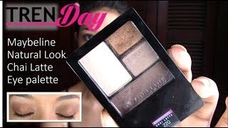 MAYBELLINE natural look using Chai Latte eye palette amp Falsies Volume Express Mascara [upl. by Sonstrom834]