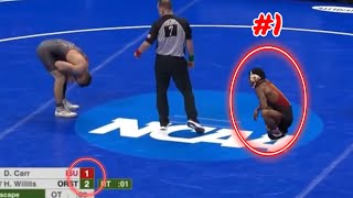 5 HUGE UPSETS from NCAA WRESTLING Championships 2022 [upl. by Ttebroc]