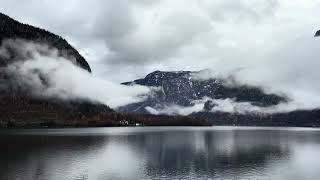 Hallstatt Austria in November Rainy day in Winter [upl. by Berenice]