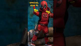 What Did Kidpool use to shoot 😂 deadpoolandwolverine marvel deadpool mcu [upl. by Noinatrad]