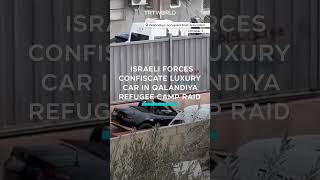 Israeli forces confiscate luxury vehicle in a raid in occupied East Jerusalem [upl. by Schilling304]