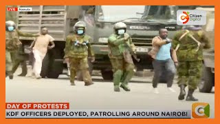 Demonstrators arrested and quickly raced to standby KDF tracks [upl. by Nottus420]