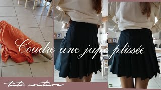 Coudre une jupe plissée  tuto couture [upl. by Hayn]