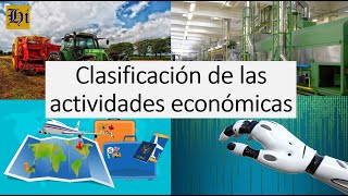 Clasificación de las actividades económicas y sus ejemplos [upl. by Nadiya200]