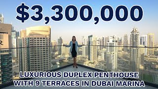 Luxurious Duplex penthouse in Liv Residence Dubai Marina [upl. by Placida]