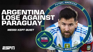 ‘WHERE WAS MESSI’ What happened to Argentina in loss vs Paraguay  ESPN FC [upl. by Bunns392]