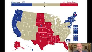 My 2024 Presidential Election Eve map 5 flips predicted in the election of the century [upl. by Anoyk]