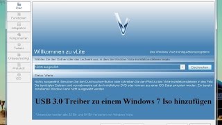 VLite USB 30 Treiber zu einem Windows 7 Iso hinzufügen [upl. by Latoyia]