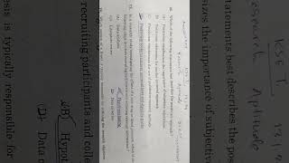 KSET EXAM 13124 P 1 Answer Key Unit 2 Research Aptitude [upl. by Emilee886]