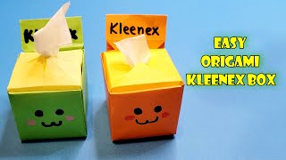 ❤ Origami Kleenex Box ❤ Lets make an Easy Kleenex Box [upl. by Assirim]