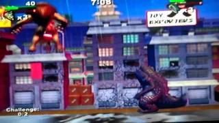 Rampage Total Destruction Leon vs Crock [upl. by Kcarb723]