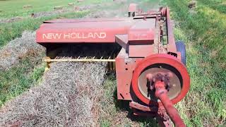 New Holland 273 Baling Hay [upl. by Ydaj]