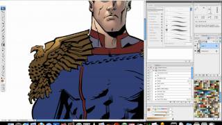 Comic Book Coloring Tutorial Cuts and Gradients part 2 [upl. by Ledba]