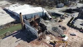 Drone flying Construction Site Canajoharie NY [upl. by Naylor]