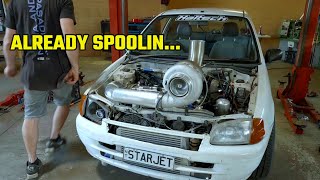 We put a 3000hp turbo on our car [upl. by Auqeenahs]