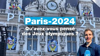 Paris2024  quavezvous pensé des Jeux olympiques  • FRANCE 24 [upl. by Leumel198]