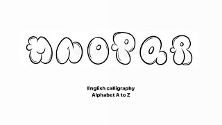 New style alphabet design for beginners [upl. by Nekial]