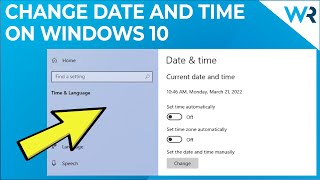 How to change the time and date on Windows 10 [upl. by Lance]