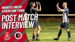 Highgate United  Post Match Interview [upl. by Annoif475]