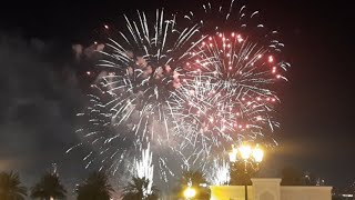 FIREWORKS IN SHARJAHUAE HAPPY NEW YEAR GOODBYE YEAR 2019 WELCOME YEAR 2020 [upl. by Hatnamas]