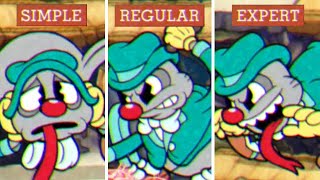 Cuphead DLC  Moonshine Mob  Simple vs Regular vs Expert Difficulty Comparison [upl. by Gernhard360]