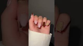 Todays brown colour nail art designs are easy and simple looking beautiful trending subscribe✨✨✨ [upl. by Gass]