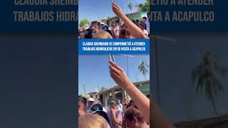 Claudia Sheinbaum se comprometió a atender trabajos hidráulicos en su visita a Acapulco [upl. by Sualk140]