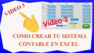 Como Crear un Sistema Contable en Excel  Tema 3 [upl. by Burr]