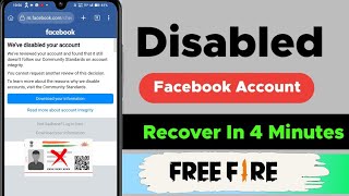 how to recover disabled facebook account We disabled Your account facebook 2024 Recovery Fb id [upl. by Nosirrah543]