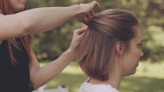 Wedding Hairstyles for Short Hair How to Make an Updo [upl. by Nelloc]