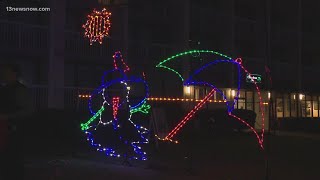 Virginia Beach boardwalk invites cyclists to check out the annual Holiday Lights at the Beach [upl. by Selina]