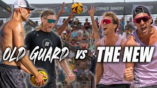 INSANE BEACH VOLLEYBALL MATCH  TaCrabbSander vs DalhausserPatterson AVP Hermosa Beach 2022 [upl. by Fem584]