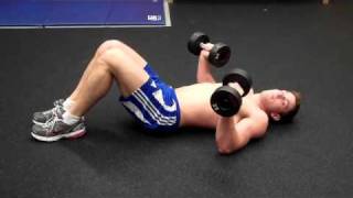 How To Dumbbell Floor Press [upl. by Eelrebmyk163]