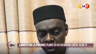 TM1 News  Mali  Liberté de la presse  plainte du CSC burkinabé contre Joliba TV [upl. by Naes176]