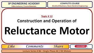 12 Construction and Operation of Reluctance Motor [upl. by Maxantia795]