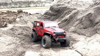 Main di Pasir  RUBICON  KYX SCX10 II  RC ADVENTURE CRAWLER OFF ROAD  4K HDR [upl. by Erminna]