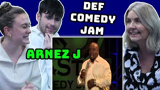 BRITISH FAMILY REACTS Arnez J  His Brother Rodney  Def Comedy Jam [upl. by Auliffe]