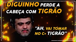 DIGUINHO NUNCA XINGOU TANTO O TIGRÃO  Melhores Momento da Resenha 2 [upl. by Aihsak]