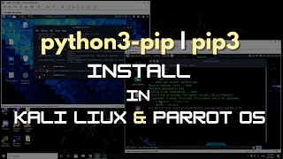 how to install pip in kali linux  parrot os  in hindi [upl. by Thirza]