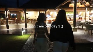 Vlog trancoso day three  ☀️🌊🥥🦞 meu irmao e cu chegaram praia grwm jantar de branco amp festa fim [upl. by Naellij]