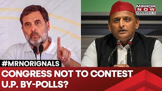 UP ByPolls 2024 Congress Likely To Skip Elections After SP Offers 2 Seats Rahul to Call Akhilesh [upl. by Aimehs]