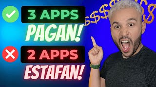 3 apps para ganar dinero REAL y dos que son SCAM [upl. by Saimon540]